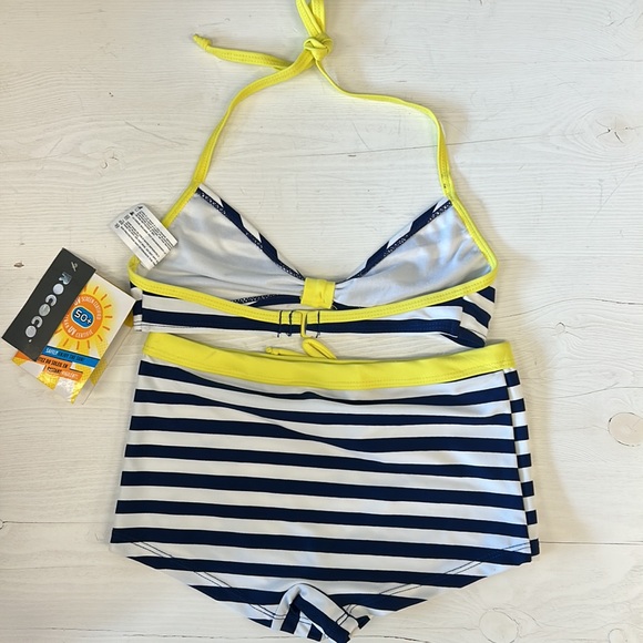 NWT Navy/White Triangle Bikini - Picture 4 of 7